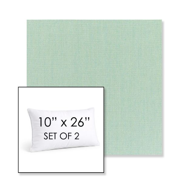 Picture of Canvas Spa | Set of 2 | 10" X 26" Sunbrella Outdoor Throw Pillows with Premium Inserts