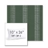 Picture of Caper Moss | Set of 2 | 10" X 26" Sunbrella Outdoor Throw Pillows with Premium Inserts