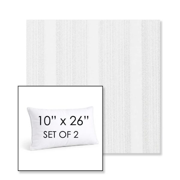 Picture of Compose Linen | Set of 2 | 10" X 26" Sunbrella Outdoor Throw Pillows with Premium Inserts