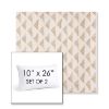 Picture of Etched Angles Cognac | Set of 2 | 10" X 26" Sunbrella Outdoor Throw Pillows with Premium Inserts