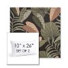 Picture of Fernie Midnight Garden | Set of 2 | 10" X 26" Sunbrella Outdoor Throw Pillows with Premium Inserts