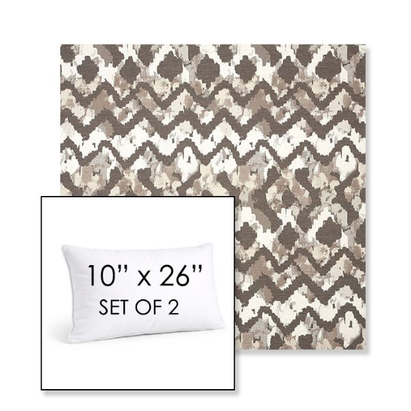 Picture of Inga Merino | Set of 2 | 10" X 26" Sunbrella Outdoor Throw Pillows with Premium Inserts