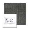 Picture of Kudos Carbon | Set of 2 | 10" X 26" Sunbrella Outdoor Throw Pillows with Premium Inserts