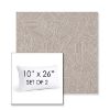 Picture of Leaf Structure Sand | Set of 2 | 10" X 26" Sunbrella Outdoor Throw Pillows with Premium Inserts