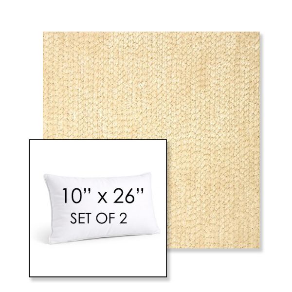 Picture of Margo Parchment | Set of 2 | 10" X 26" Sunbrella Outdoor Throw Pillows with Premium Inserts
