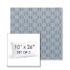 Picture of Mend Slate | Set of 2 | 10" X 26" Sunbrella Outdoor Throw Pillows with Premium Inserts