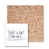 Picture of Nema Peachwood | Set of 2 | 10" X 26" Sunbrella Outdoor Throw Pillows with Premium Inserts