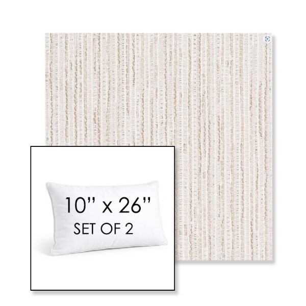 Picture of Tectonic Parchment | Set of 2 | 10" X 26" Sunbrella Outdoor Throw Pillows with Premium Inserts