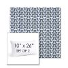 Picture of Underline Denim | Set of 2 | 10" X 26" Sunbrella Outdoor Throw Pillows with Premium Inserts