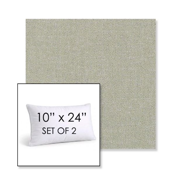 Picture of Abstraction Sage | Set of 2 | 10" X 24" Sunbrella Outdoor Throw Pillows with Premium Inserts