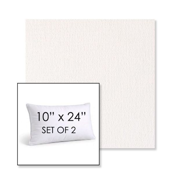 Picture of Abstraction Snow | Set of 2 | 10" X 24" Sunbrella Outdoor Throw Pillows with Premium Inserts
