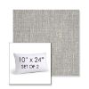 Picture of Adena Pebble | Set of 2 | 10" X 24" Sunbrella Outdoor Throw Pillows with Premium Inserts