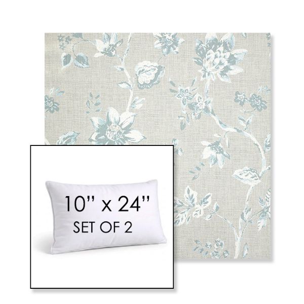 Picture of Ariana Dew | Set of 2 | 10" X 24" Sunbrella Outdoor Throw Pillows with Premium Inserts