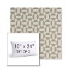 Picture of Assemble Mist | Set of 2 | 10" X 24" Sunbrella Outdoor Throw Pillows with Premium Inserts