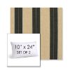 Picture of Berenson Tuxedo | Set of 2 | 10" X 24" Sunbrella Outdoor Throw Pillows with Premium Inserts
