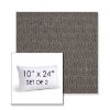 Picture of Blend Coal | Set of 2 | 10" X 24" Sunbrella Outdoor Throw Pillows with Premium Inserts