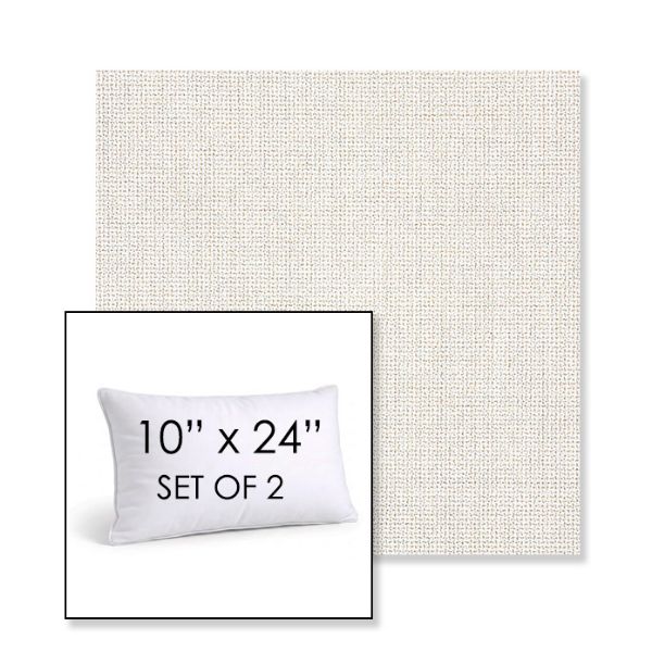 Picture of Bliss Linen | Set of 2 | 10" X 24" Sunbrella Outdoor Throw Pillows with Premium Inserts