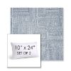 Picture of Boro Indigo | Set of 2 | 10" X 24" Sunbrella Outdoor Throw Pillows with Premium Inserts