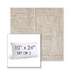Picture of Boro Walnut | Set of 2 | 10" X 24" Sunbrella Outdoor Throw Pillows with Premium Inserts