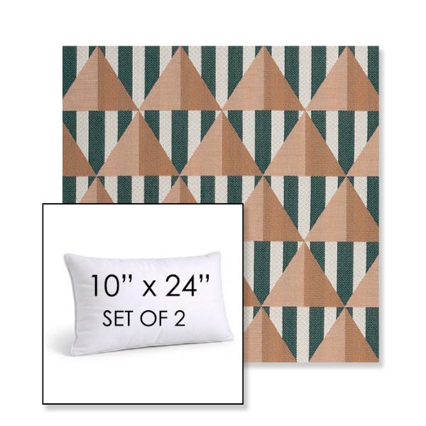 Picture of Buoy Santa Monica | Set of 2 | 10" X 24" Sunbrella Outdoor Throw Pillows with Premium Inserts