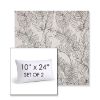 Picture of Calm Graphite | Set of 2 | 10" X 24" Sunbrella Outdoor Throw Pillows with Premium Inserts