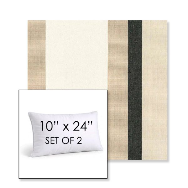 Picture of Canyon Verdon | Set of 2 | 10" X 24" Sunbrella Outdoor Throw Pillows with Premium Inserts