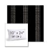 Picture of Caper Onyx | Set of 2 | 10" X 24" Sunbrella Outdoor Throw Pillows with Premium Inserts