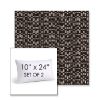 Picture of Carat Onyx | Set of 2 | 10" X 24" Sunbrella Outdoor Throw Pillows with Premium Inserts
