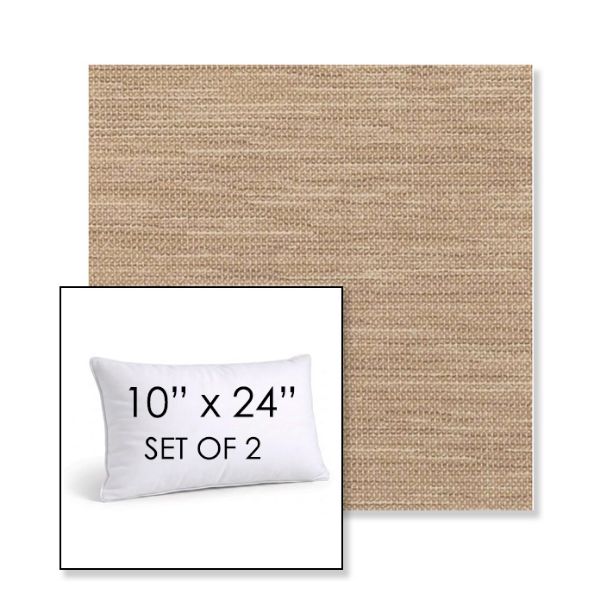 Picture of Charmer Limestone | Set of 2 | 10" X 24" Sunbrella Outdoor Throw Pillows with Premium Inserts