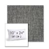 Picture of Crush Pewter | Set of 2 | 10" X 24" Sunbrella Outdoor Throw Pillows with Premium Inserts