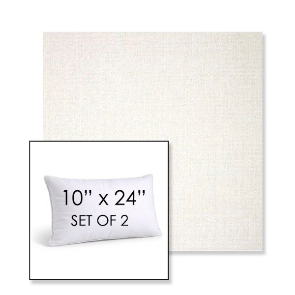 Picture of Crush Snow | Set of 2 | 10" X 24" Sunbrella Outdoor Throw Pillows with Premium Inserts