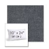 Picture of Dither Slate | Set of 2 | 10" X 24" Sunbrella Outdoor Throw Pillows with Premium Inserts