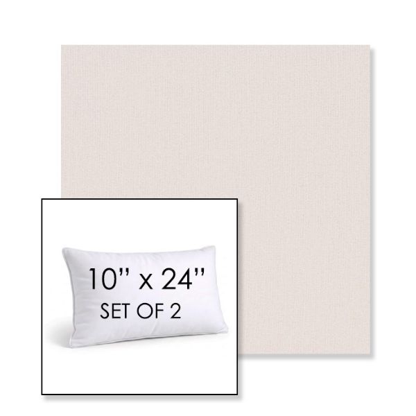Picture of Dither Snow | Set of 2 | 10" X 24" Sunbrella Outdoor Throw Pillows with Premium Inserts