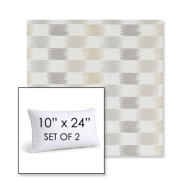 Picture of Dream Dune | Set of 2 | 10" X 24" Sunbrella Outdoor Throw Pillows with Premium Inserts