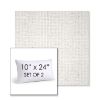 Picture of Dumont Snow | Set of 2 | 10" X 24" Sunbrella Outdoor Throw Pillows with Premium Inserts