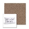 Picture of Dumont Taupe | Set of 2 | 10" X 24" Sunbrella Outdoor Throw Pillows with Premium Inserts