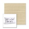 Picture of Dupione Sand | Set of 2 | 10" X 24" Sunbrella Outdoor Throw Pillows with Premium Inserts