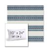 Picture of Excel Denim | Set of 2 | 10" X 24" Sunbrella Outdoor Throw Pillows with Premium Inserts