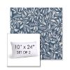 Picture of Exquisite Indigo | Set of 2 | 10" X 24" Sunbrella Outdoor Throw Pillows with Premium Inserts