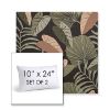 Picture of Fernie Midnight Garden | Set of 2 | 10" X 24" Sunbrella Outdoor Throw Pillows with Premium Inserts