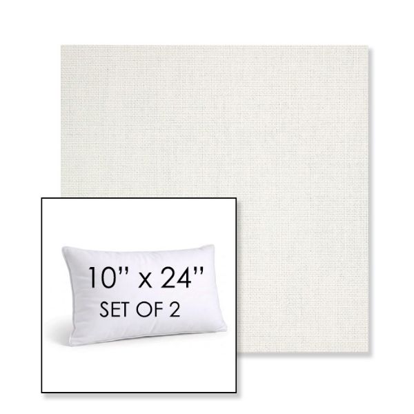 Picture of Idol Snow | Set of 2 | 10" X 24" Sunbrella Outdoor Throw Pillows with Premium Inserts