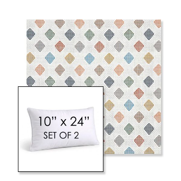 Picture of Infused Gem | Set of 2 | 10" X 24" Sunbrella Outdoor Throw Pillows with Premium Inserts