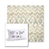 Picture of Inga Marble | Set of 2 | 10" X 24" Sunbrella Outdoor Throw Pillows with Premium Inserts