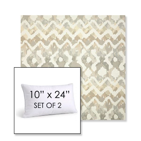 Picture of Inga Marble | Set of 2 | 10" X 24" Sunbrella Outdoor Throw Pillows with Premium Inserts