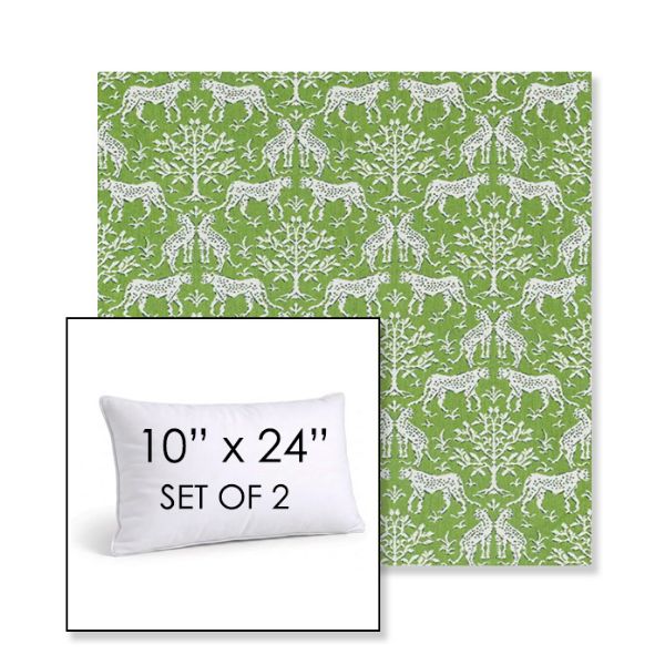 Picture of Jaipur Frame Chive | Set of 2 | 10" X 24" Sunbrella Outdoor Throw Pillows with Premium Inserts