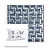 Picture of Key Figure Indigo | Set of 2 | 10" X 24" Sunbrella Outdoor Throw Pillows with Premium Inserts