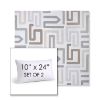 Picture of Labyrinth Cloud | Set of 2 | 10" X 24" Sunbrella Outdoor Throw Pillows with Premium Inserts