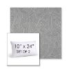 Picture of Leaf Structure Slate | Set of 2 | 10" X 24" Sunbrella Outdoor Throw Pillows with Premium Inserts