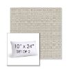 Picture of Linen Silver | Set of 2 | 10" X 24" Sunbrella Outdoor Throw Pillows with Premium Inserts