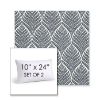 Picture of Linnaeus Indigo | Set of 2 | 10" X 24" Sunbrella Outdoor Throw Pillows with Premium Inserts